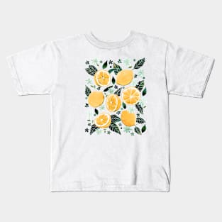 Watercolor Orange Pattern Kids T-Shirt